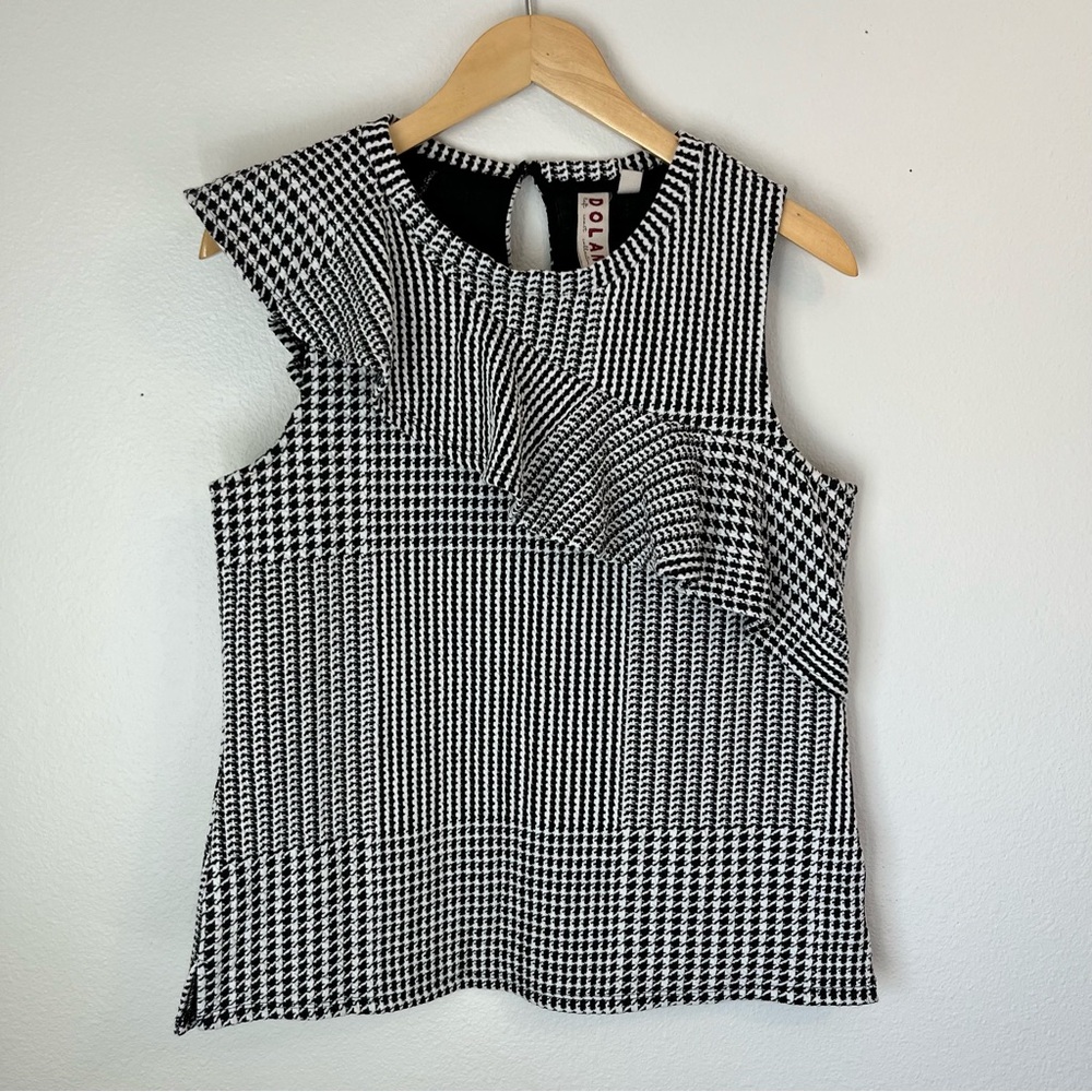 Anthropologie Dolan Left Coast Callan Ruffled Sleeveless Tank Top Blouse Small - Picture 2 of 7